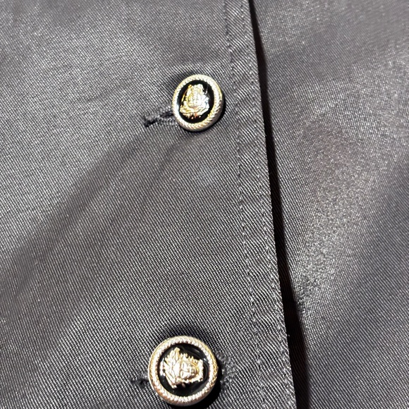 Versace Jeans Couture Collection Black fitted trench style coat - Picture 6 of 13